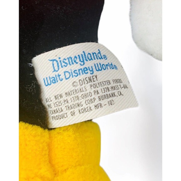 Vintage Disneyland Walt Disney World Parks Mickey Mouse Stuffed Plush 21" - Picture 7 of 7